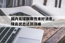 米兰体育官方正版-国内足球联赛传来好消息，球员状态达到顶峰